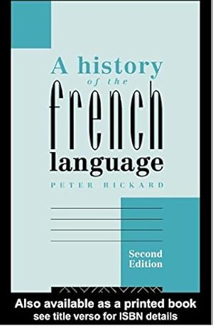 Seller image for A History of the French Language for sale by Pieuler Store