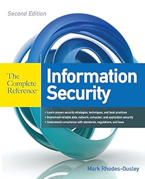 Immagine del venditore per Information Security: The Complete Reference, Second Edition venduto da Pieuler Store