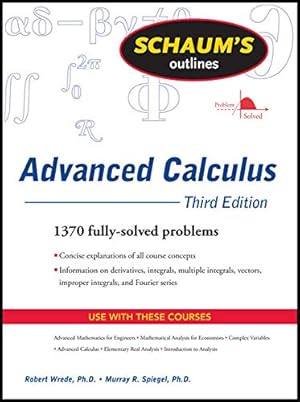 Imagen del vendedor de Schaum's Outline of Advanced Calculus, Third Edition (Schaum's Outlines) a la venta por Pieuler Store