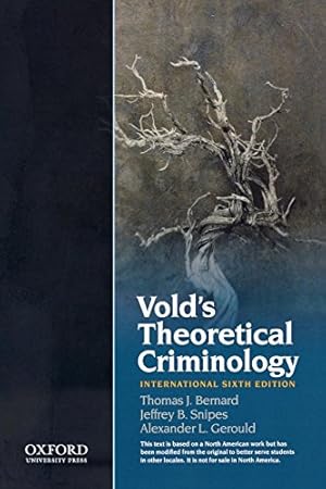 Imagen del vendedor de Vold's Theoretical Criminology a la venta por Pieuler Store