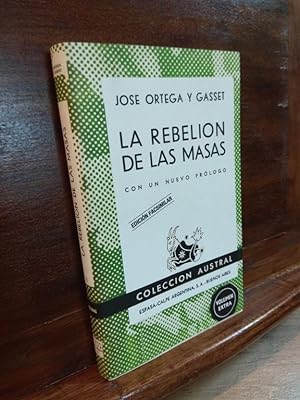 Image du vendeur pour La rebelin de las masas mis en vente par Libros Antuano