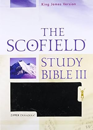 Seller image for Holy Bible: King James Version, The Old Scofield Study Bible III, Duradera Zipper Black for sale by Pieuler Store