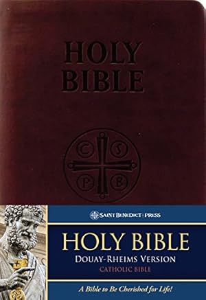 Bild des Verkufers fr Holy Bible: Douay Rheims Version, Burgundy, Premium Ultrasoft zum Verkauf von Pieuler Store