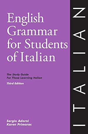 Imagen del vendedor de English Grammar for Students of Italian (O&H Study Guides) a la venta por Pieuler Store