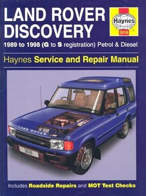 Seller image for Land Rover Discovery Petrol and Diesel Service and Repair Manual: 1989-1998 (Haynes Service and Repair Manuals) for sale by Pieuler Store