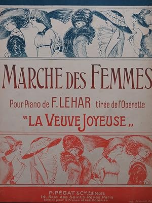 LEHAR Franz Marche des Femmes Piano ca1920