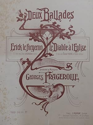 Seller image for FRAGEROLLE Georges Le Diable  l'glise Chant Piano ca1900 for sale by partitions-anciennes