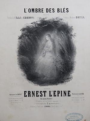 Image du vendeur pour L'PINE Ernest L'ombre des Bls Chant Piano ca1850 mis en vente par partitions-anciennes