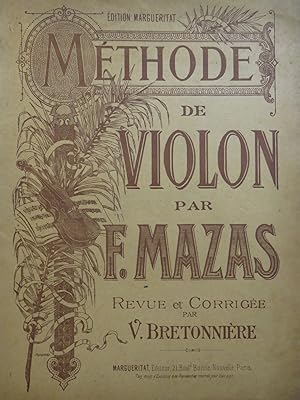 MAZAS F. Méthode de Violon