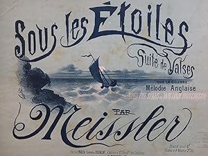 Seller image for MEISSLER Josef Sous les toiles Valse Piano 4 Mains ca1883 for sale by partitions-anciennes