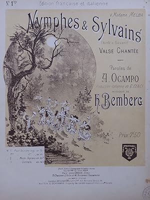 Seller image for BEMBERG H. Nymphes et Sylvains Chant Piano 1892 for sale by partitions-anciennes