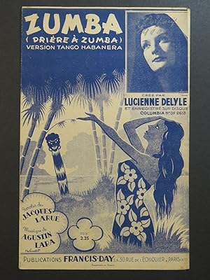 Imagen del vendedor de Zumba Tango Habanera Agustin Lara Chant 1939 a la venta por partitions-anciennes