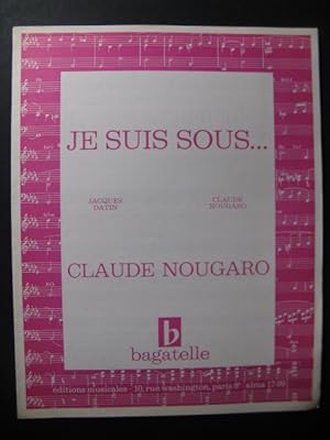 Seller image for Je suis sous. Claude Nougaro Chanson 1964 for sale by partitions-anciennes