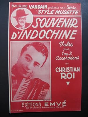Seller image for Souvenir d'Indochine Christian Roi Accordon for sale by partitions-anciennes