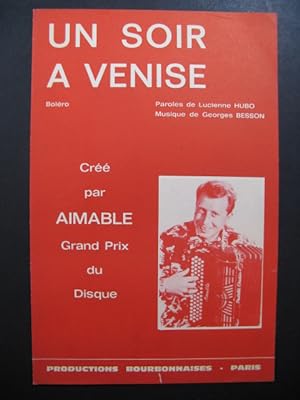 Seller image for AIMABLE Un soir  Venise Accordon for sale by partitions-anciennes