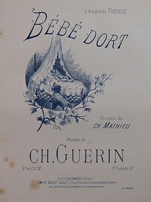 Imagen del vendedor de GUERIN Ch. Bb dort Chant Piano ca1895 a la venta por partitions-anciennes