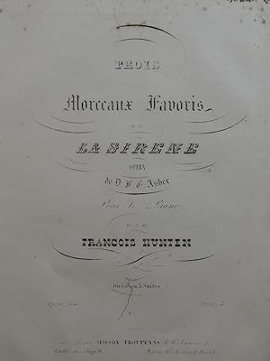 Seller image for HNTEN Franois Morceau Favori sur la Sirne No 3 Piano ca1845 for sale by partitions-anciennes