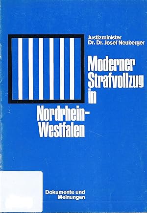 Imagen del vendedor de Moderner Strafvollzug in Nordrhein-Westfalen a la venta por Bcherhandel-im-Netz/Versandantiquariat