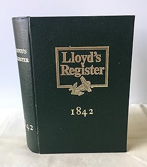 Seller image for Lloyd's Register of British and Foreign Shipping. From 1st July 1842 to the 30th June 1843 for sale by Neil Ewart