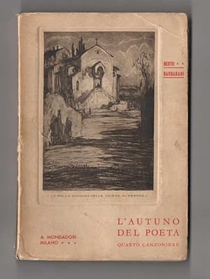 Lautunno del poeta. Quarto canzoniere (1923 - 1936). Copertina e disegno di Angelo dallOca Bianca