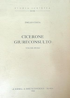 Cicerone giureconsulto. Volume primo