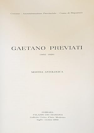 GAETANO PREVIATI (1852 - 1920)