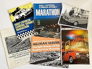 Seller image for Six Items of 1968 London-Sydney Marathon ephemera, five SIGNED by race winner, Andrew Cowan. for sale by Picture This (ABA, ILAB, IVPDA)