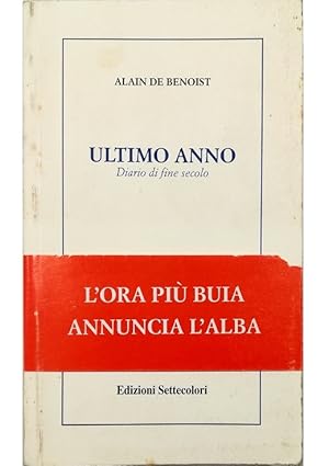 Immagine del venditore per Ultimo anno Diario di fine secolo venduto da Libreria Tara