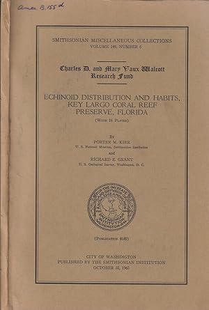 Seller image for Echinoid distribution and habits, key largo coral reef preserve, Florida for sale by Biblioteca di Babele