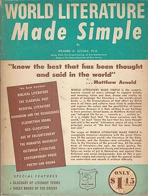 Seller image for World Literature Made Simple for sale by BYTOWN BOOKERY