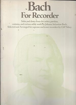 Imagen del vendedor de Bach for Recorder a la venta por Bookfeathers, LLC