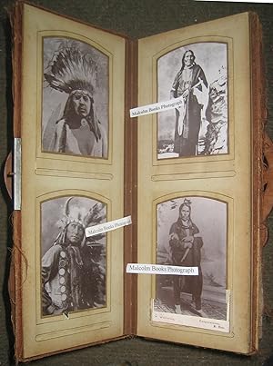 Photograph Album with 20 American Native Red Indian photographs/CDV/ Cabinet cards c1890-1910