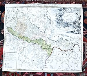 Kolorierte Kupferstich-Landkarte bei Homann Erben. Tabula Geografica exhibens Regnum Sclavoniae c...