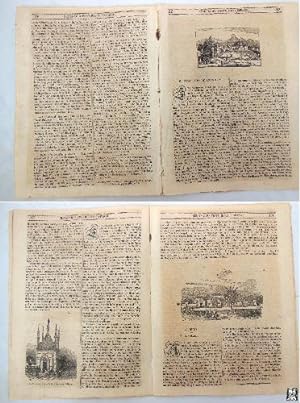 SEMANARIO PINTORESCO ESPAÑOL. Año X Nº 22, 1 junio 1845. Xilografías: El Real Sitio de Aranjuez; ...