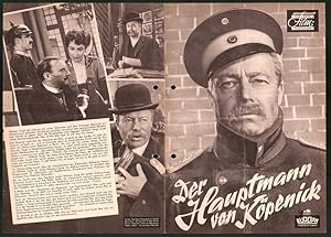 Immagine del venditore per Filmprogramm DNF, Der Hauptmann von Kpenick, Heinz Rhrmann, Martin Held, Maria Sebaldt, Regie Helmut Kutner venduto da Bartko-Reher