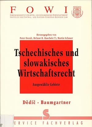 Immagine del venditore per Tschechisches und slowakisches Wirtschaftsrecht Ausgewhlte Gebiete venduto da avelibro OHG