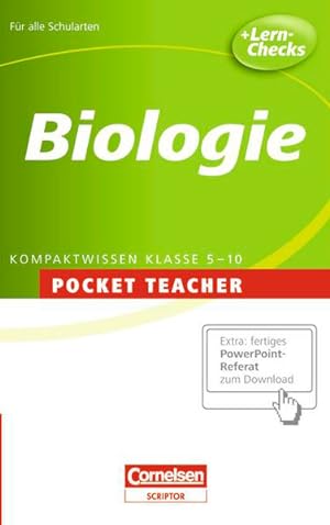 Bild des Verkufers fr Pocket Teacher - Sekundarstufe I: Biologie zum Verkauf von Versandantiquariat Felix Mcke