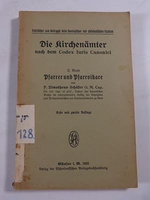 Bild des Verk�ufers f�r Pfarrer und Pfarrvikare. (= Die Kirchen�mter nach dem Codex Iuris Canonici, Bd. 2) zum Verkauf von Antiquariat Bookfarm
