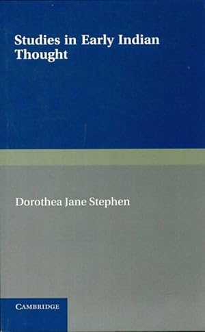 Image du vendeur pour Studies in early indian thought - Dorothea Jane Stephen mis en vente par Book Hmisphres