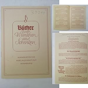 Bild des Verkufers fr Verlagsprospekt "Neuerscheinungen 1940" zum Verkauf von Galerie fr gegenstndliche Kunst