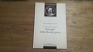 Bild des Verkufers fr Principii della filosofia greca zum Verkauf von Libreria Utopia Pratica