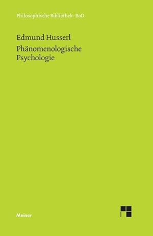 Bild des Verkufers fr Phnomenologische Psychologie zum Verkauf von AHA-BUCH GmbH