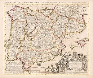 Carte generale des Royaumes d'Espagne et de Portugal, avec leurs principales divisions &c.