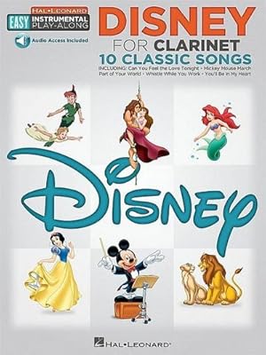 Bild des Verkufers fr Disney - 10 Classic Songs : Clarinet Easy Instrumental Play-Along Book with Online Audio Tracks zum Verkauf von AHA-BUCH GmbH