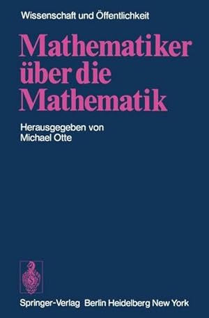 Bild des Verkufers fr Mathematiker ber die Mathematik zum Verkauf von AHA-BUCH GmbH