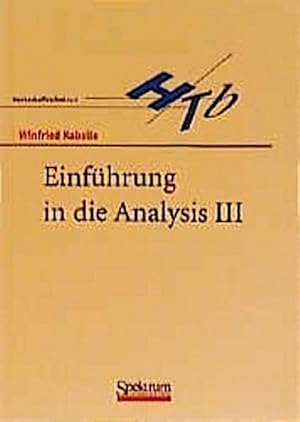 Seller image for Einfhrung in die Analysis III. Bd.3 for sale by AHA-BUCH GmbH