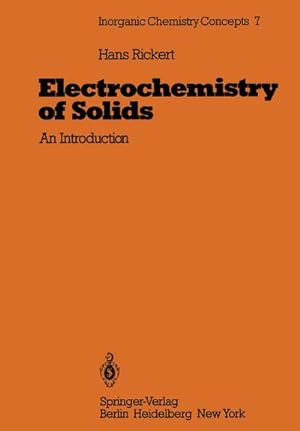 Bild des Verkufers fr Electrochemistry of Solids : An Introduction zum Verkauf von AHA-BUCH GmbH