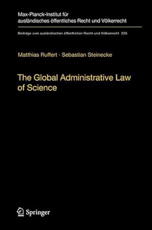 Bild des Verkufers fr The Global Administrative Law of Science zum Verkauf von AHA-BUCH GmbH