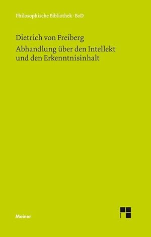 Bild des Verkufers fr Abhandlung ber den Intellekt und den Erkenntnisinhalt zum Verkauf von AHA-BUCH GmbH