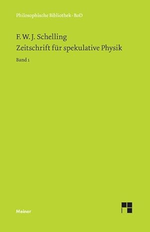 Bild des Verkufers fr Zeitschrift fr spekulative Physik : Teilband 1 zum Verkauf von AHA-BUCH GmbH